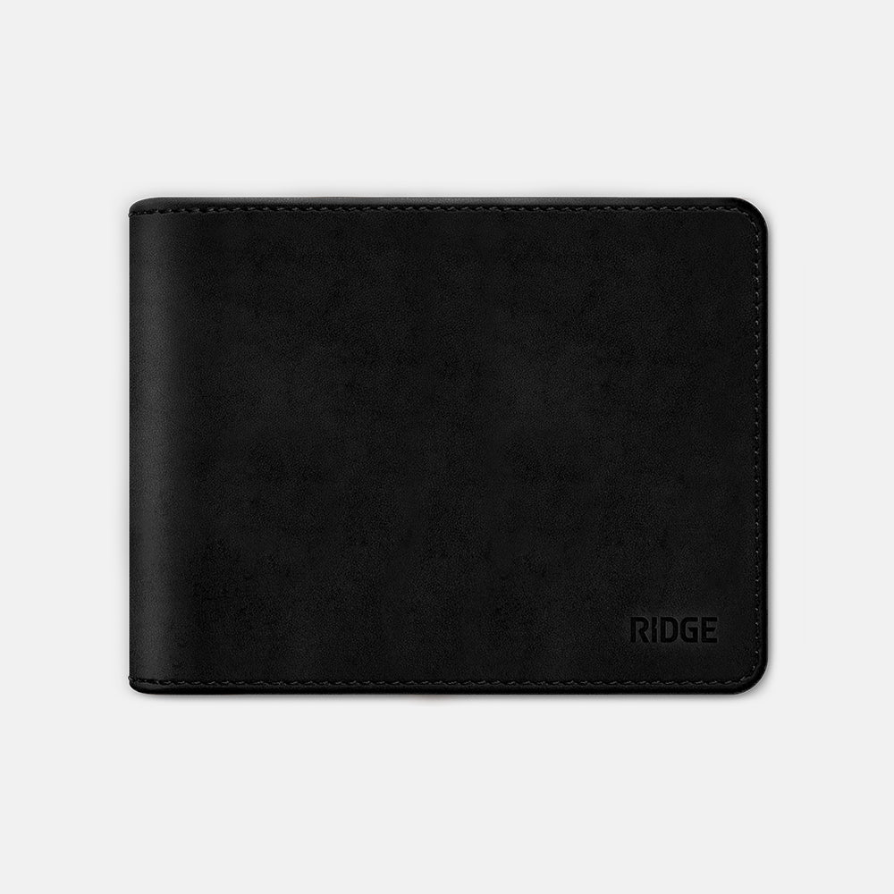 Ridge Billfold - Midnight Black Leather